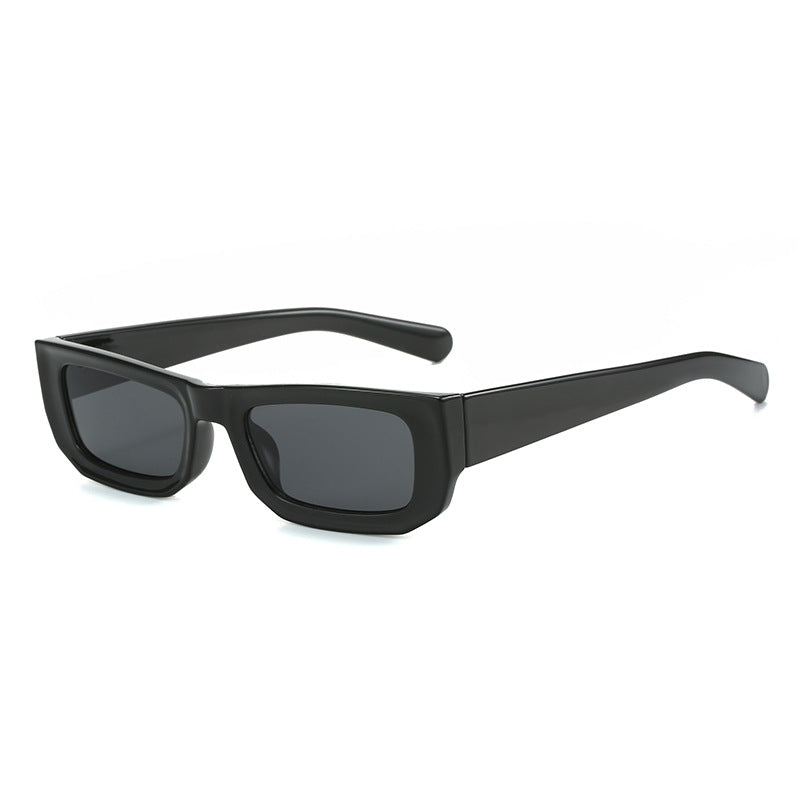 Gafas de sol de PC de caja pequeña moteada a rayas al por mayor para hombres y mujeres